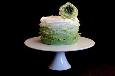 ruffles cake - Cake by giveandcake