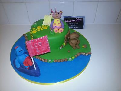 night garden theme birthday cake  - Cake by nicki