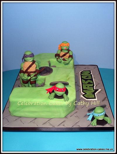 Cowabunga Dude It's Turtle Power - Cake by Celebration Cakes by Cathy Hill