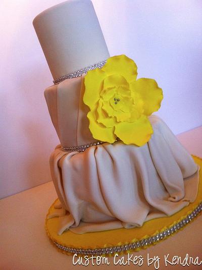 Dress-Inspired Wedding Cake - Cake by Kendra