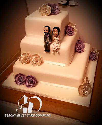 Wedding cake - Cake by Blackvelvetlee