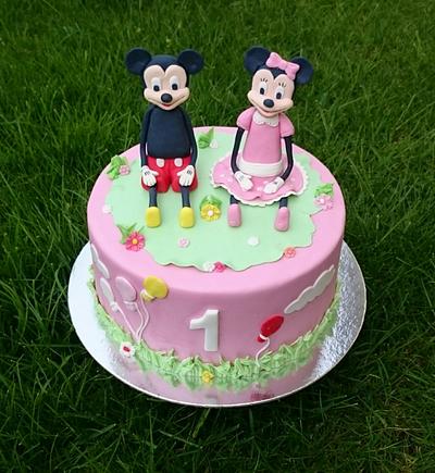 Mickey and Minnie mouse cake - Cake by AndyCake