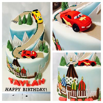 Cars, Ice racer  - Cake by Rock and Roses cake co. 