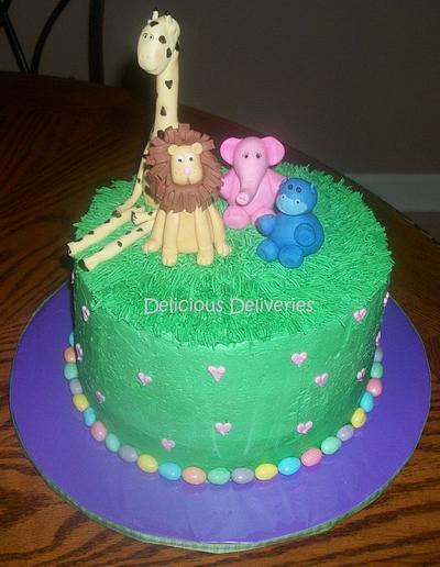Animal Themed Baby Shower - Cake by DeliciousDeliveries