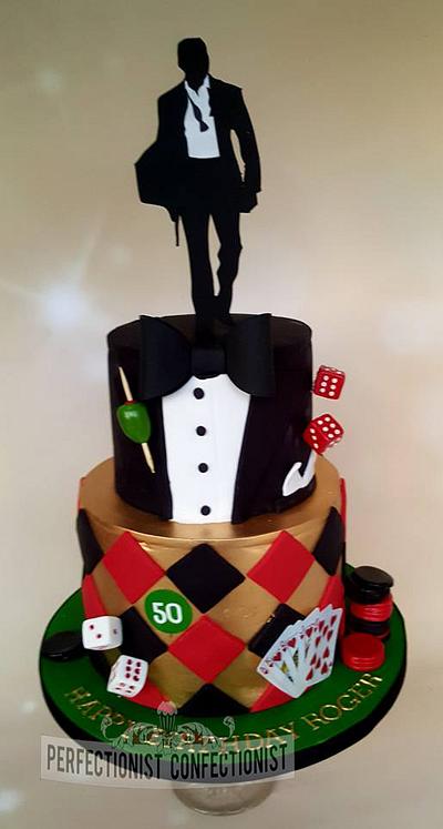 Roger - James Bond Birthday Cake  - Cake by Niamh Geraghty, Perfectionist Confectionist