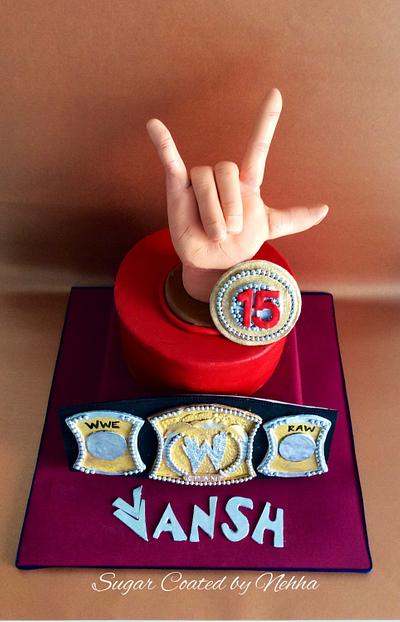 WWE John Cena inspired cake - Cake by Sugar coated by Nehha