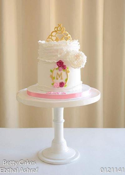 Tiara peony cake  - Cake by BettyCakesEbthal 
