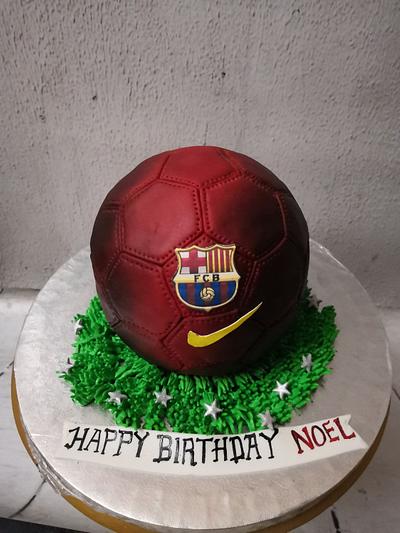 Football Cake!  - Cake by GorgeousCakesBLR