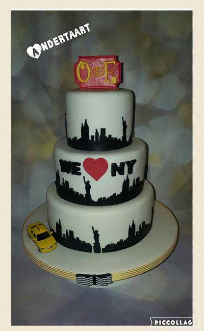 NY wedding cake - Cake by Anneke van Dam