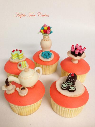 Tea Party Cupcakes - Cake by Triple Tier Cakes