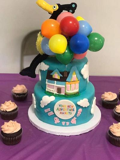Baby shower "Up" movie theme - Cake by m1bame