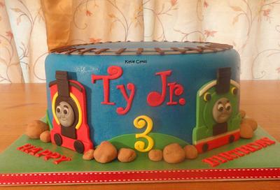 Thomas the Train - Cake by Katie Cortes