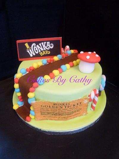 Willy wonka cake - Cake by Cakesbycathyuk