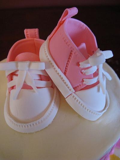 Baby Shoes Cake - Cake by Taste of Love Bakery