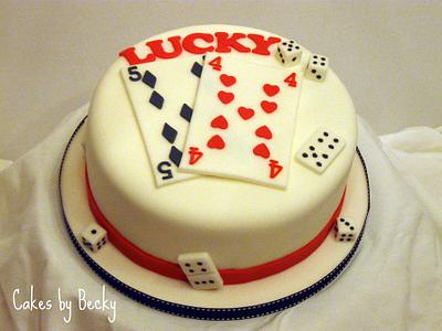 Lucky #54 Birthday Cake - Cake by Becky Pendergraft