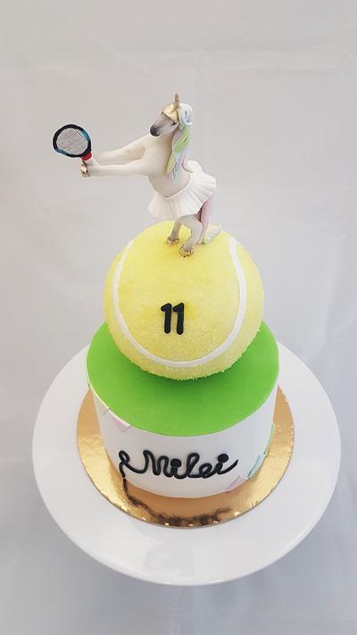 Unicorn and tennis - Cake by Cake Loves Vanilla