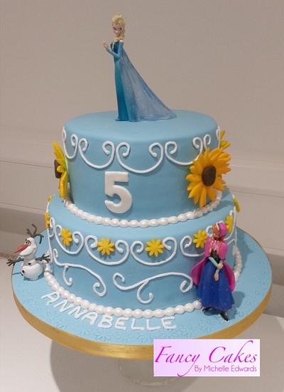 New style Frozen cake  - Cake by Michelle Edwards 