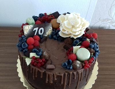 Choco and fruit - Cake by Ellyys