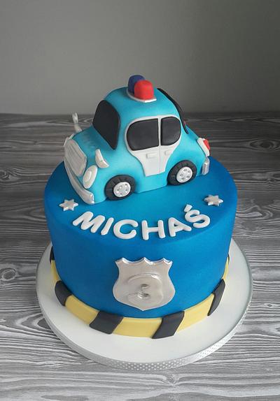 Police car birthday cake - Cake by Agnieszka Czocher