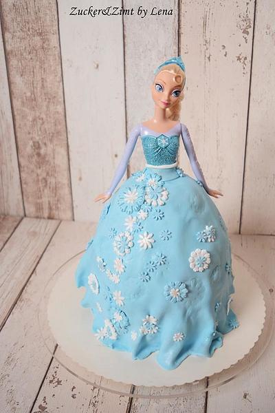Elsa dress Cake - Cake by Lena