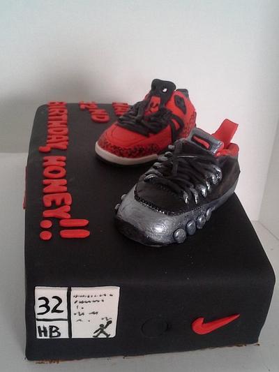 Air Jordan Shoe Box - Cake by Melissa Walsh