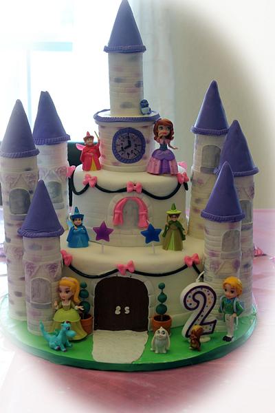 Sophia the first Castle cake - Cake by Cakes by Christy G