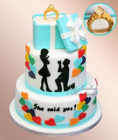 Engagement Cake - Cake by Natalian Konditoria
