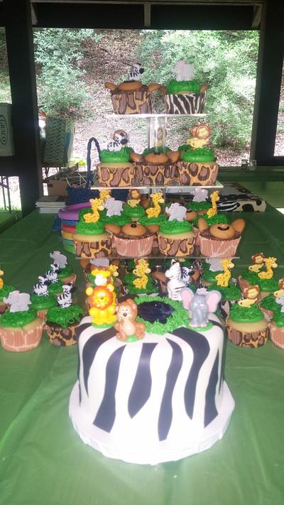 Jungle baby shower - Cake by m1bame