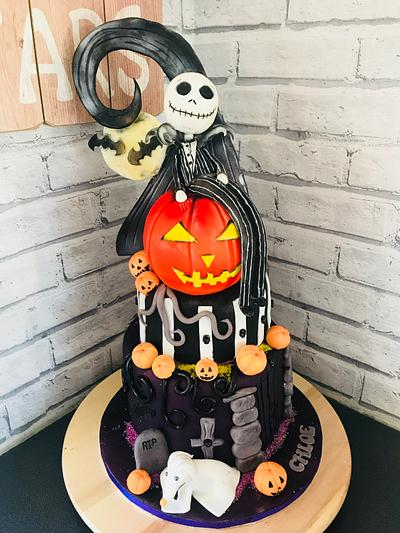 The Nightmare Before Christmas  - Cake by Ashlei Samuels