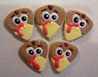 Thanksgiving turkey cookies - Cake by Kelly Stevens