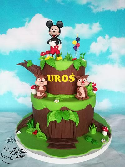 Mickey in the Forest - Cake by Zaklina