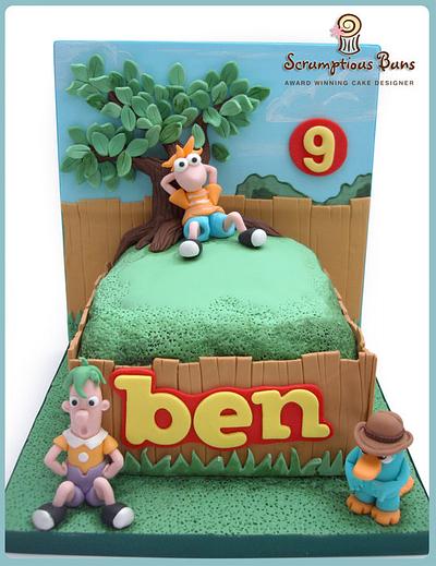 Cake Scene : Phineas & Ferb - Cake by Scrumptious Buns