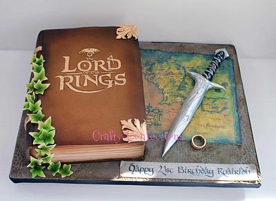 Lord of the Rings themed book cake - Cake by Craftyconfections