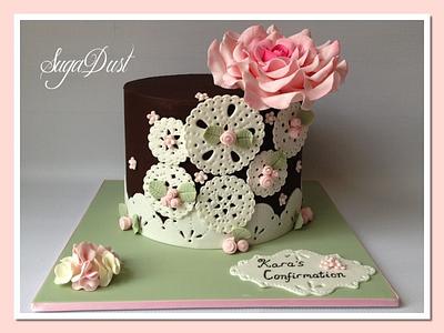 Doily Love! - Cake by Mary @ SugaDust