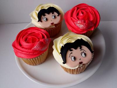 Betty Boop inspired cupcakes.... - Cake by Dollybird Bakes