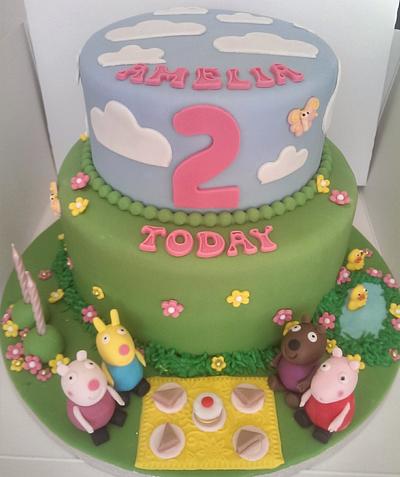 peppa pig and friends - Cake by Tracycakescreations