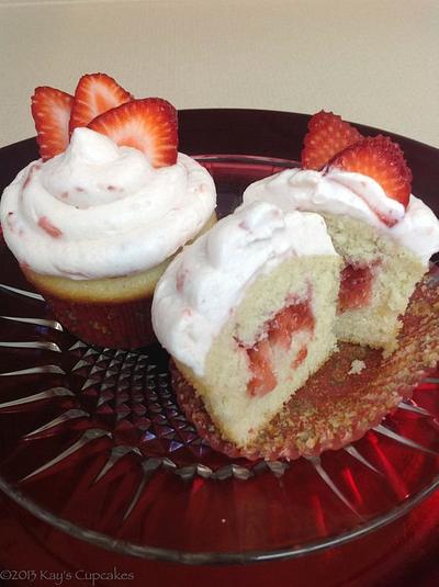 Strawberry Shortcake Cupcakes - Cake by Kay's Cupcakes