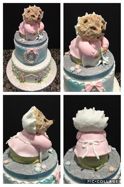 Mrs Tiggywinkle 80th birthday cake - Cake by Justine’s Cake Creations