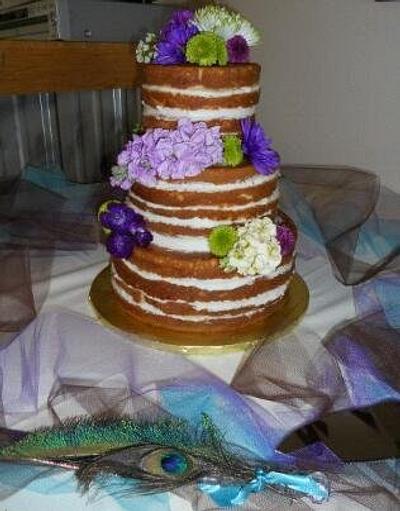 Naked Wedding Cake - Cake by YoureBakingMeCrazy