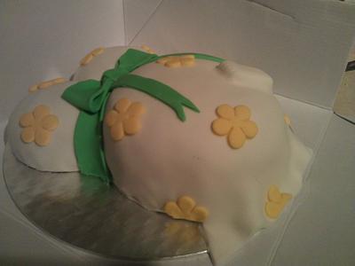 baby shower bump cake - Cake by claire832