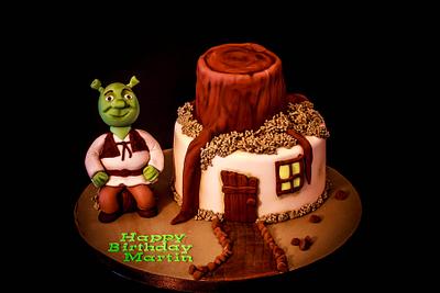 Shrek cake - Cake by Hettie's Cakes