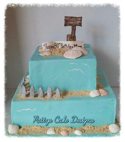 Beach side  - Cake by Patty's Cake Designs