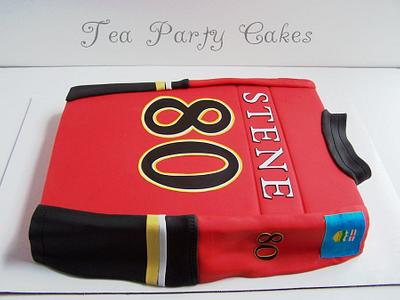 Calgary Flames Jersey - Cake by Tea Party Cakes