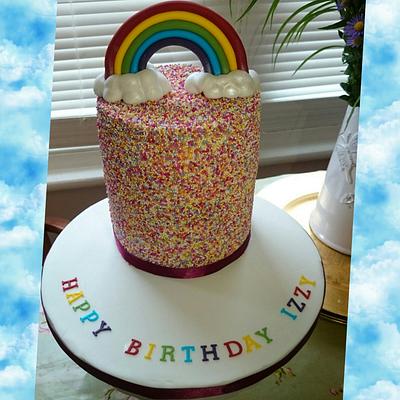 Fun rainbow cake - Cake by Divine Bakes