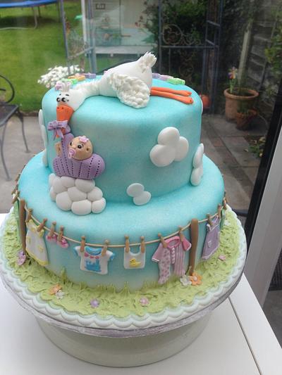 The Stork brings bundles of joy - Cake by Chaley O'Neill