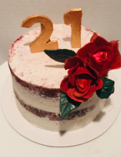 Naked Red Velvet Cake - Cake by givethemcake
