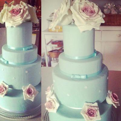 Wedding in tiffany  - Cake by Torte decorate di Stefy by Stefania Sanna