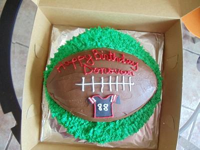  Football Birthday Cake - Cake by Tamara Bemiss