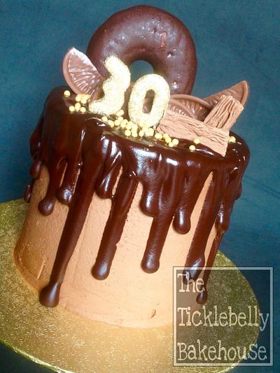 30th birthday drip cake  - Cake by Suzanne Owen