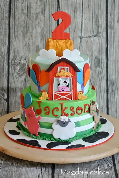 Barnyard friends - Cake by Magda's cakes
